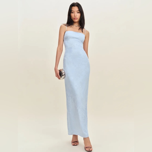 Reformation Dresses & Skirts - Reformation Frankie silk dress in ice